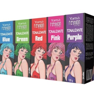 Tonalizante Fashion Color Yamá Colorido 120ml - Escolha o Seu em Oferta na Shopee