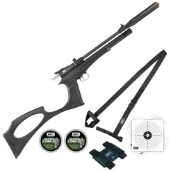 Kit Carabina/Pistola 5.5 PCP 200BAR TAG Chumbinho Bandoleira