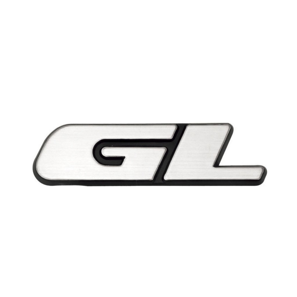 EMBLEMA GL GOL PARATI SAVEIRO VOYAGE 80/97 ESCOVADO CINZA