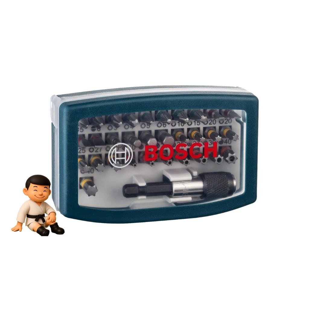 BOSCH KIT DE PONTAS COM 32 UNIDADES PARA PARAFUSADEIRA