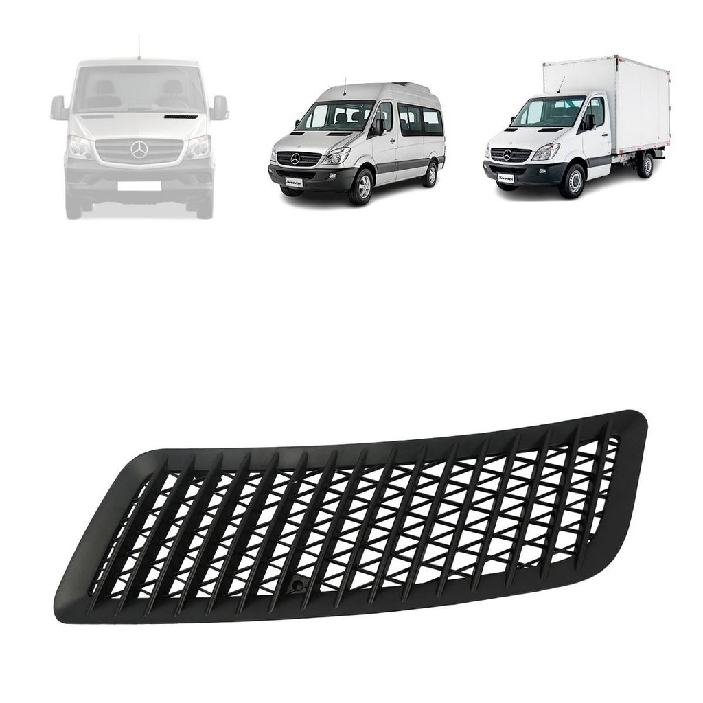 GRADE ACABAMENTO DO CAPÔ MERCEDES BENZ SPRINTER 2012 A 2019 (ABERTO) LADO ESQUERDO