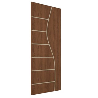 Folha de Porta de Madeira Frisada 210x90 Espessura 3,5cm Valuchi Imbuia em Oferta na Shopee