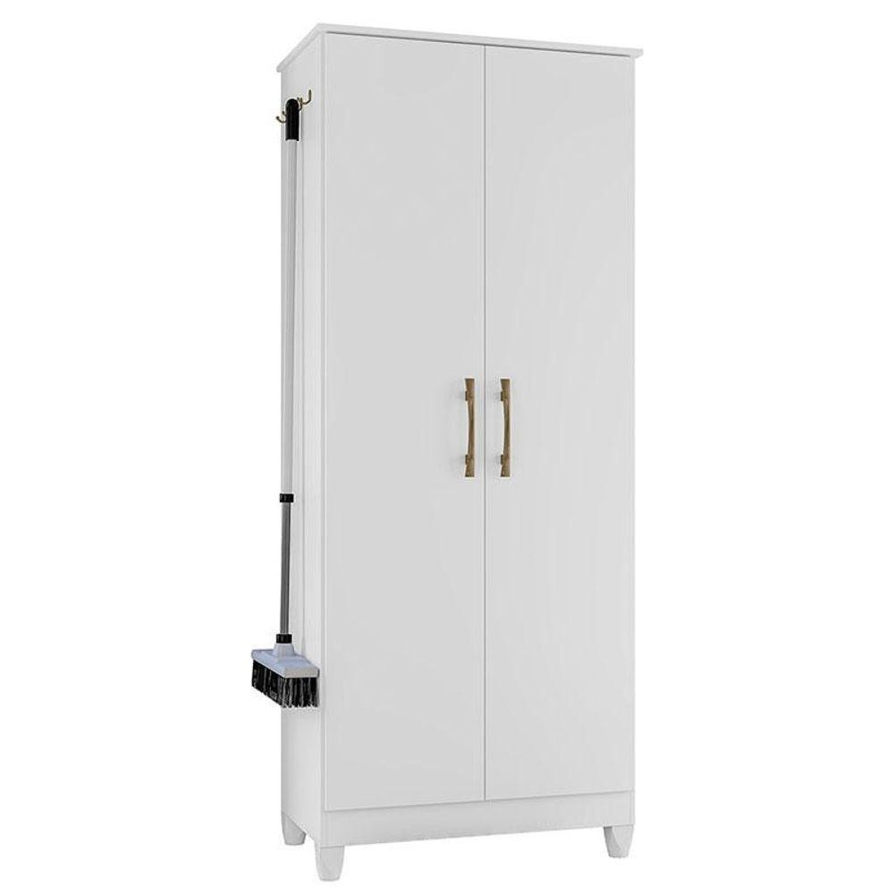 Armário Multiuso Jade Branco Brilho - Moval em Oferta na Shopee