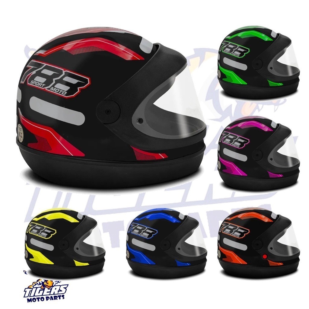 Capacete Sport Moto 788 Pro Tork Fechado Viseira automática Parece San Marino Masculino e Feminino Barato