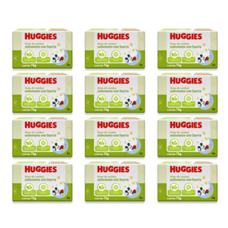 Kit 12 - Sabonete em Barra Huggies Hora de Sonhar para bebê 75g em Oferta na Shopee