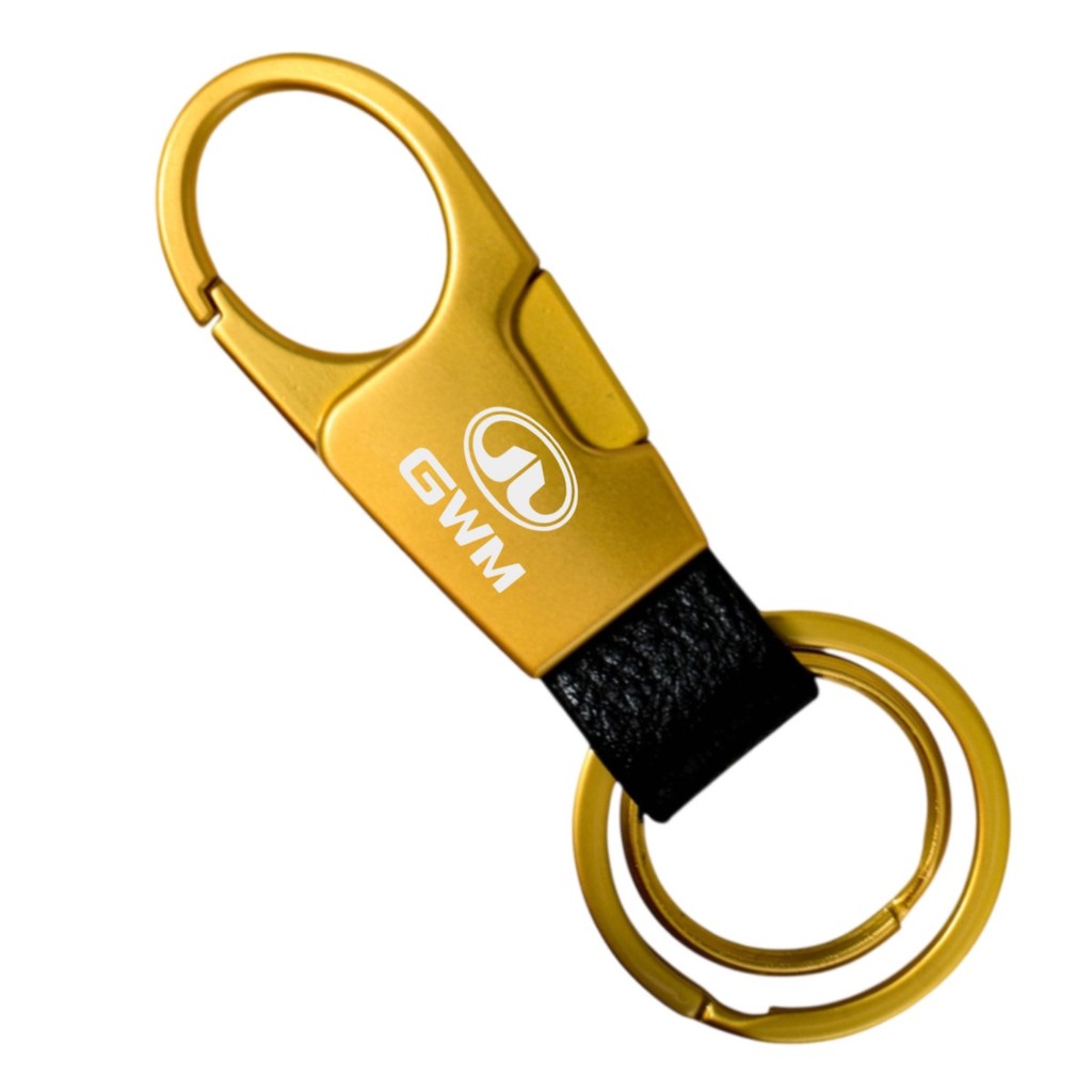 Chaveiro Para GWM Metal Luxo Haval H6 Poer Ora 03 B Dourado