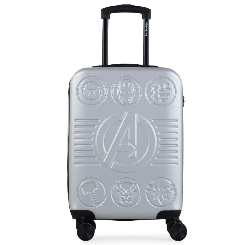 Mala de Bordo 10 Kg ABS 4 Rodas Vingadores Prata