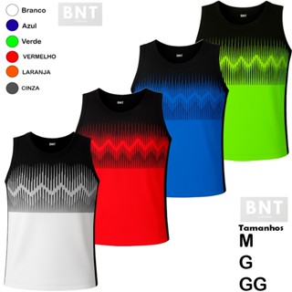 Kit 4 regatas masculina dryfit para treino corrida academia varias cores leve confortavel esportiva em Oferta na Shopee