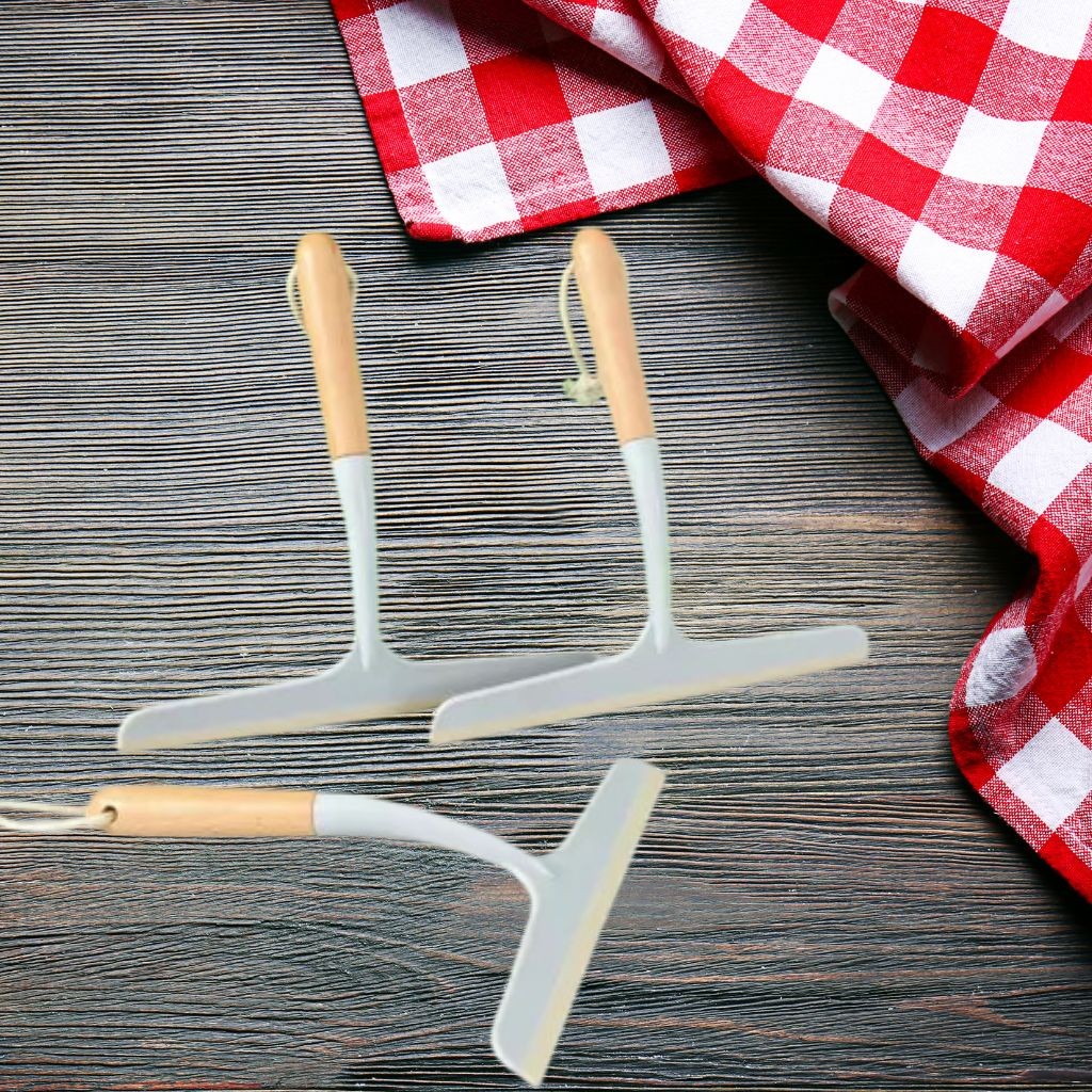 Rodo De Pia Cabo De Madeira de Qualidade 24,5cm WL-2455 em Oferta na Shopee