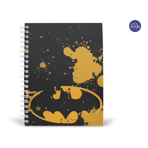 Caderno Universitário Batman Heroes  Cuaderno Profesional  Lp 1, 10 e 15 Matérias Escolar Capa Dura Animes  Desenhos