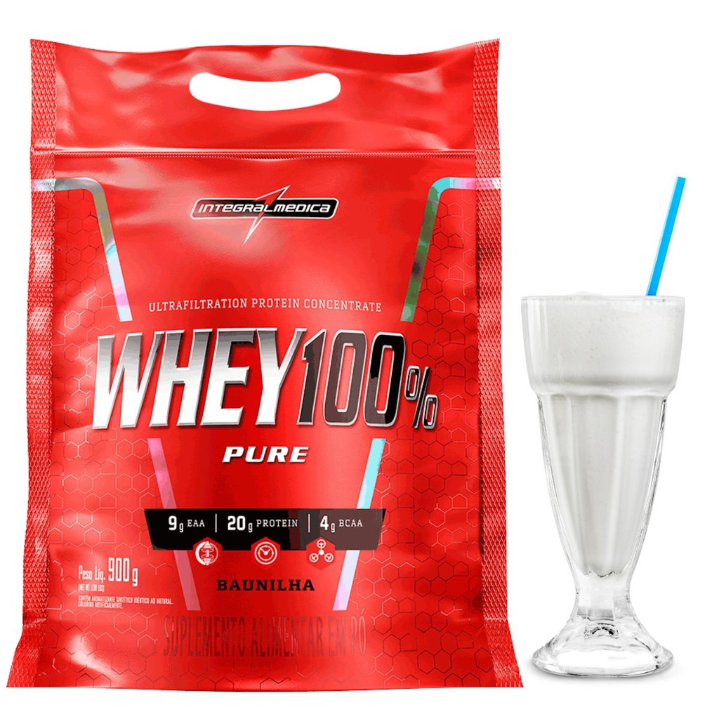 Whey Protein Integral Medica Concentrado 100% Pure 900g