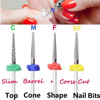 Kit 4 Pçs Broca cônica fina de tungstênio para acabamento na cutícula/limpeza/remoção da unha natural em Oferta na Shopee