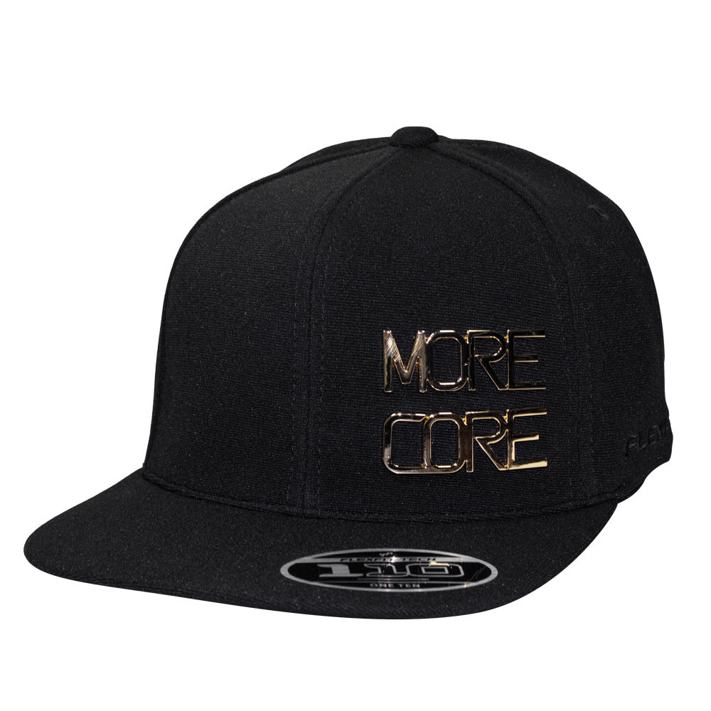 Boné MCD Aba Reta Fitão Strapback Especial Flexfit Preto Dourado