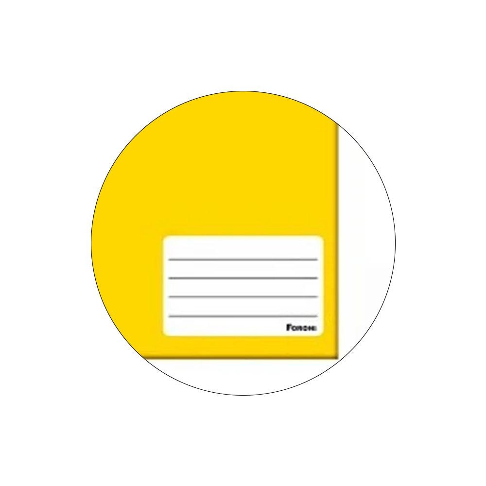 Caderno Brochura Pequeno 14x20cm 80 Folhas Class Amarelo Foroni · foto 2