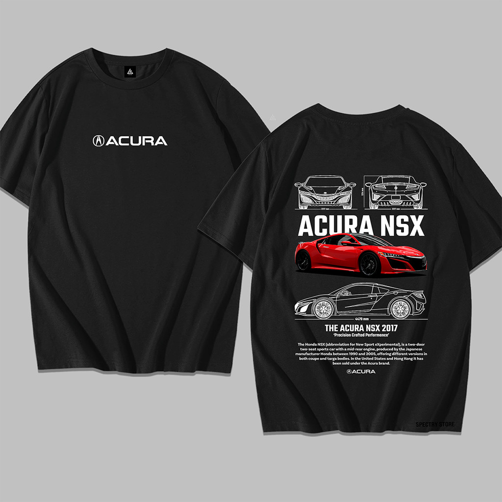 Camisa Camiseta Carro Esportivo Acura NSX Style Y2k Algodão Unissex Premium Star Exclusivo Streetwear