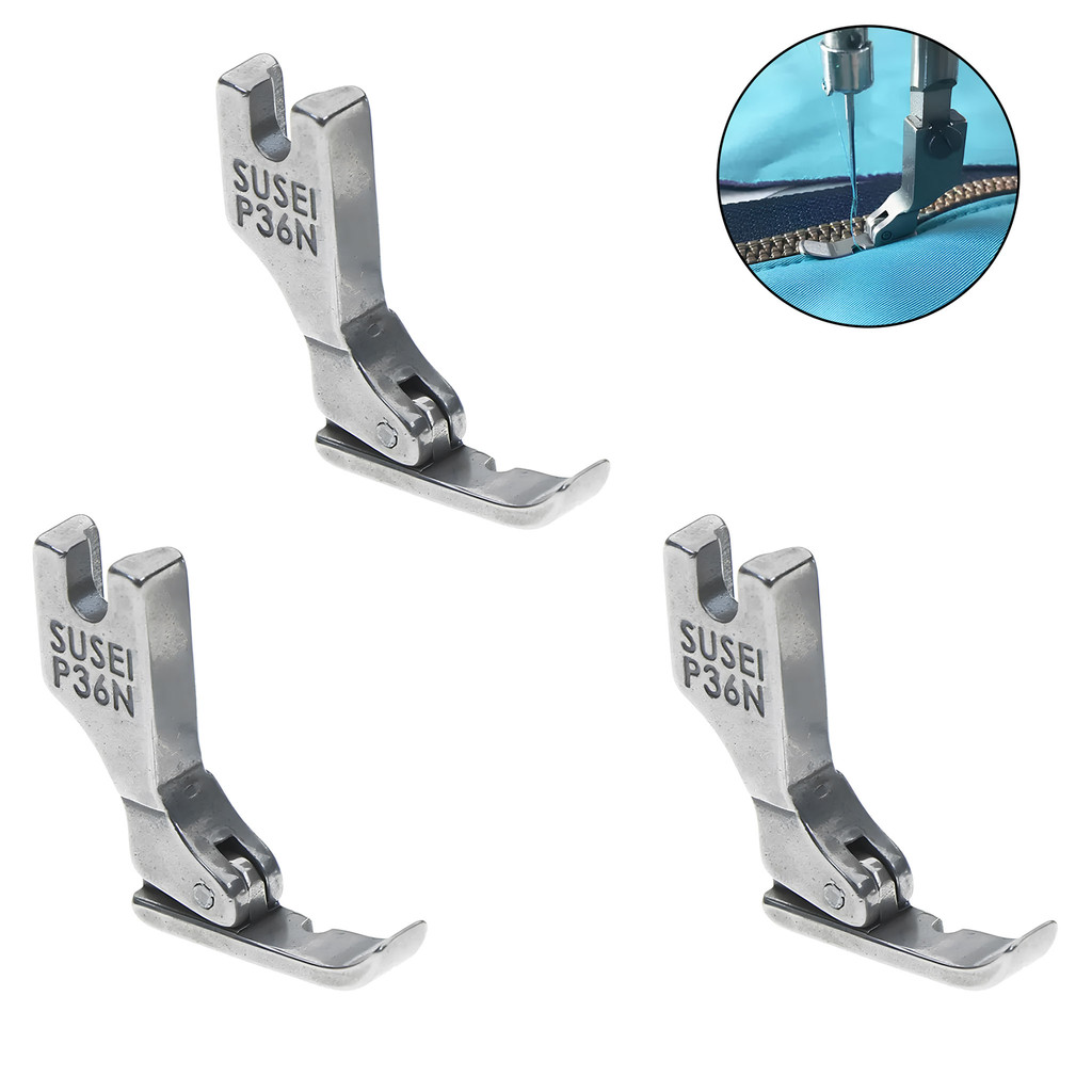 3 Calcador Lado Direito Pregar Zíper Susei P36N – Máquina Reta Industrial de Costura