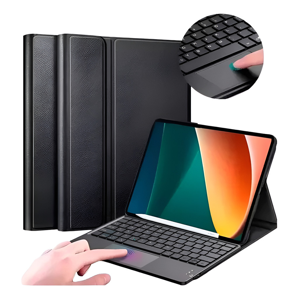 Capa P/tablet + Teclado Touchpad Para Galaxy Tab A9+ Plus