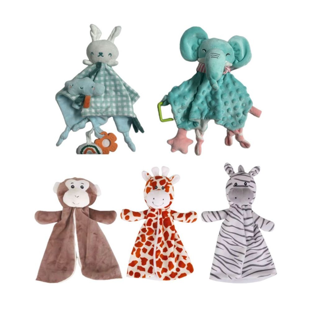 Naninha Infantil Para Bebê Paninho Pelúcia Macia de Dormir Bichinho Animais - Envio 24hrs!