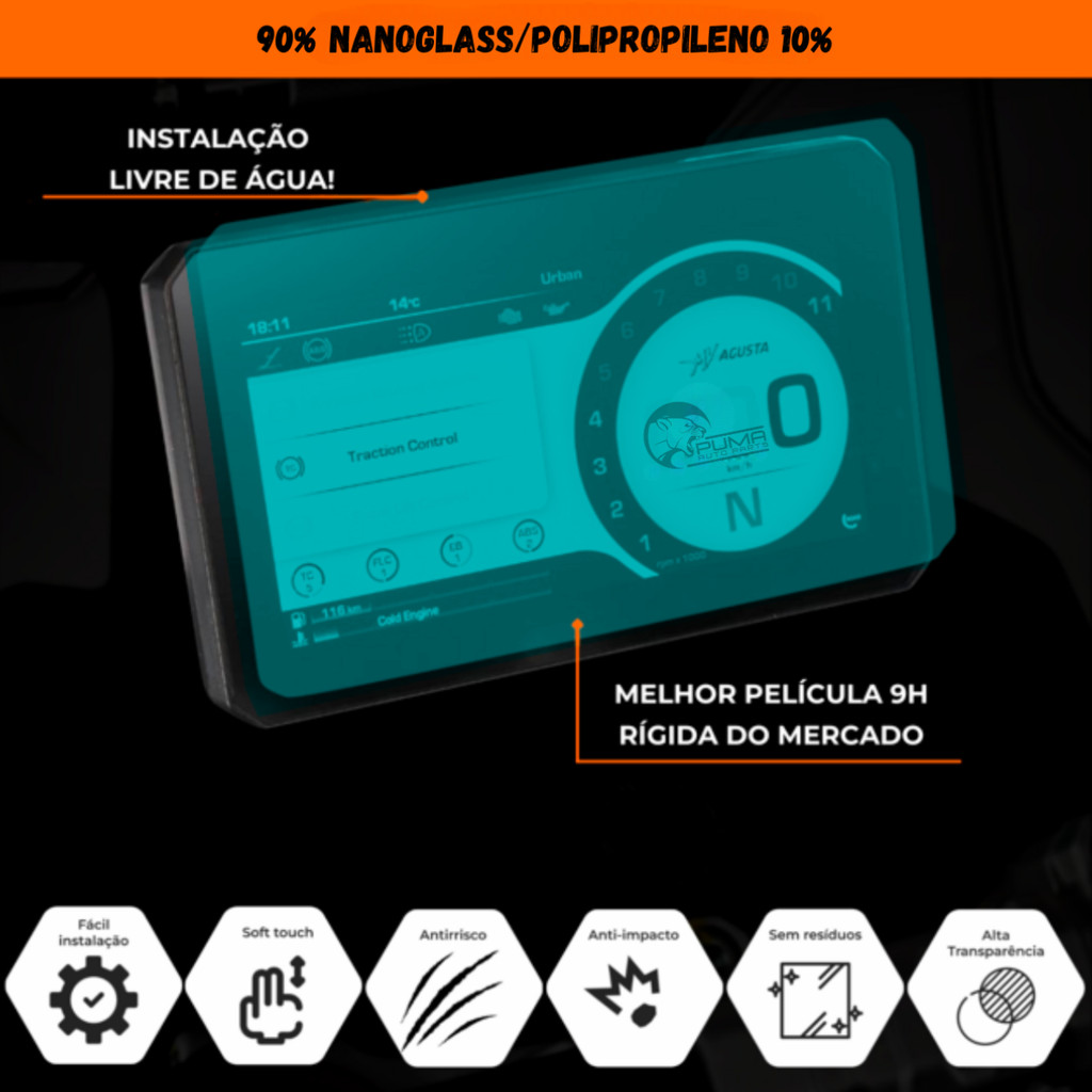 Película Proteção Painel Moto Biz 125 2018 2019 2020 2021 2022 2023 2024 — imagem 2 de 2
