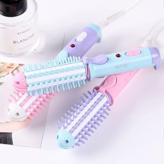 Mini Escova Modeladora Portátil Enrola Cabelo Alisadora Bivolt Ming em Oferta na Shopee