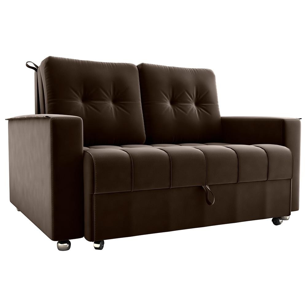 Sofá Cama Drika Matrix Marrom Veludo 140cm Conforto Duplo Otimiza Espaço Resistente em Oferta na Shopee