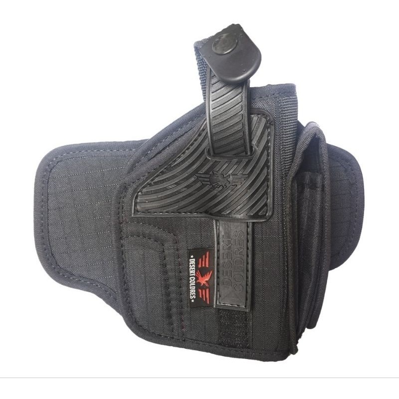 (Holster)Coldre Premium Saque Rápido Cintura Universal Para PT e RT