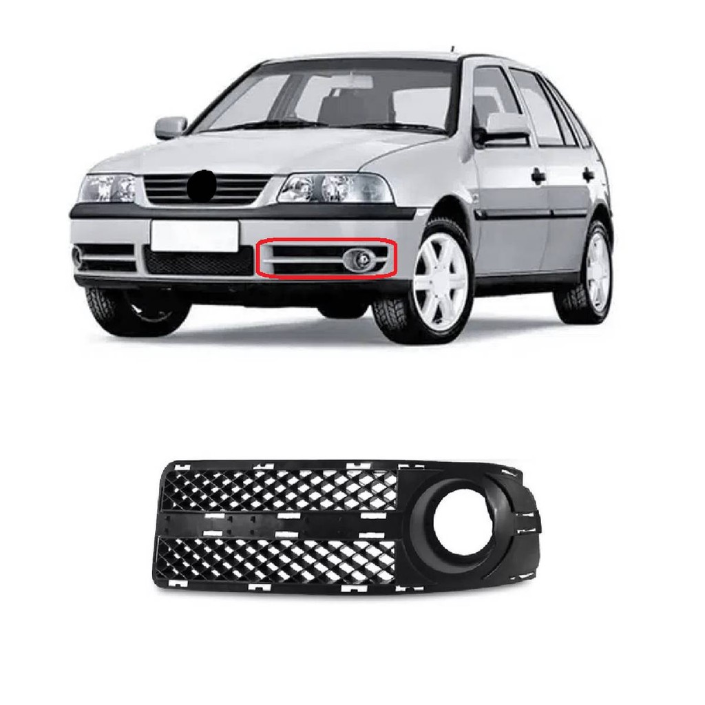 Grade Moldura Milha Gol G3 2003 04 05 Fase 2 Esquerdo em Oferta na Shopee