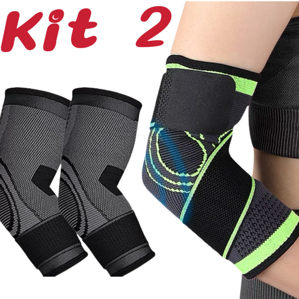 Kit 2 Cotoveleira Protetor Tendinite Epicondilite Tensor  yihan