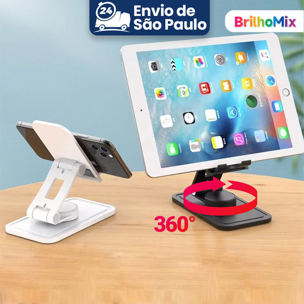 Suporte para Tablet para celular, ajustável, portátil, giratório, adequado para Tablet, ajustável, compatível com iPad/i