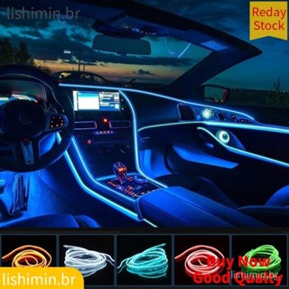 Fita fio cores 1/2/3/5 Mts led neon fibra otica Painel carro Cores em Oferta na Shopee