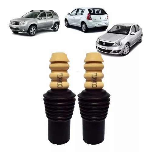 Kit Batente e Coifa Amortecedor Dianteiro Sandero Logan Duster Captur Clio Oroch
