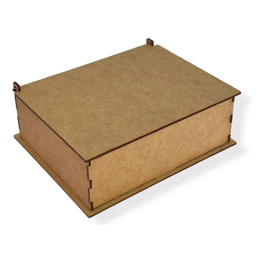 Caixa Mdf 21x16x5 Tampa Articulada Convite Padrinho