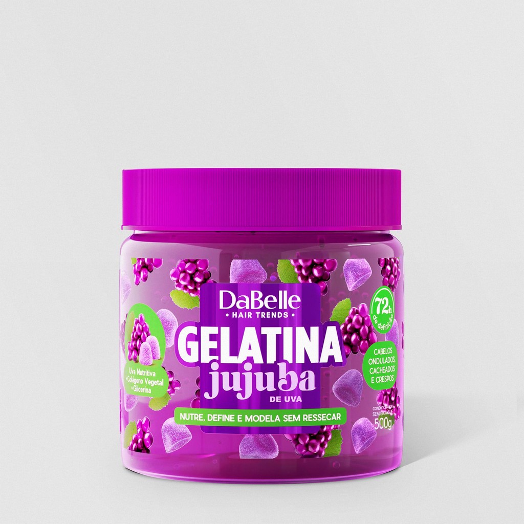 Gelatina Jujuba de Uva 500g - DaBelle - Beauty