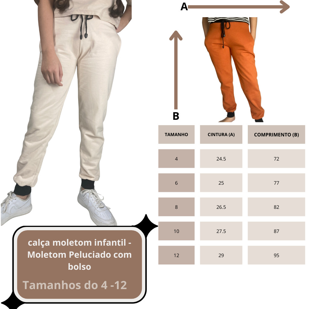 calça moletom infantil - Moletom Flanelada com bolso em Oferta na Shopee