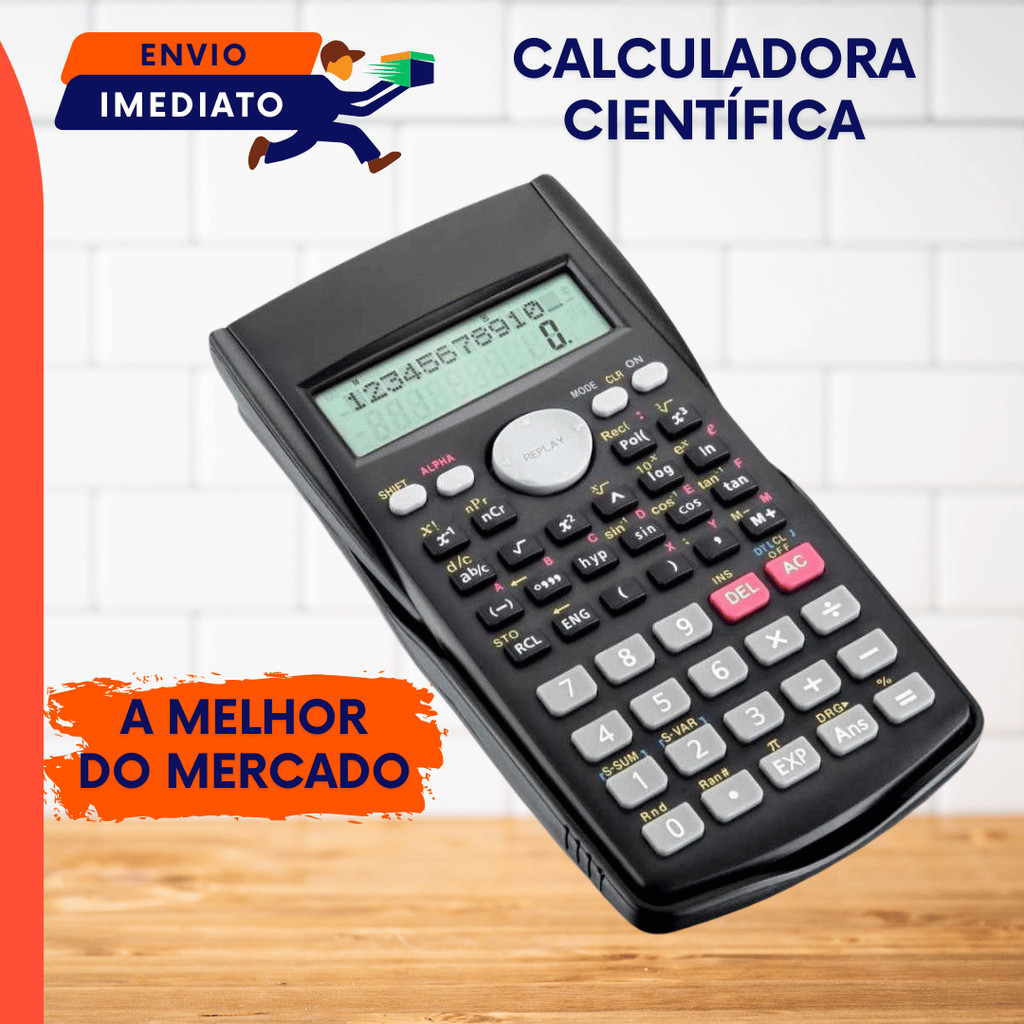 Calculadora Científica Matemática Com 240 Funções 12 Dígitos Cálculo Papelaria Funcional Contas Avançadas Trigometria