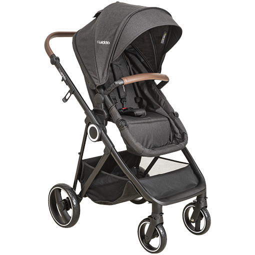 Carrinho de Bebê Cosmos Com Bebe Conforto E Base Melange Preto - Kiddo