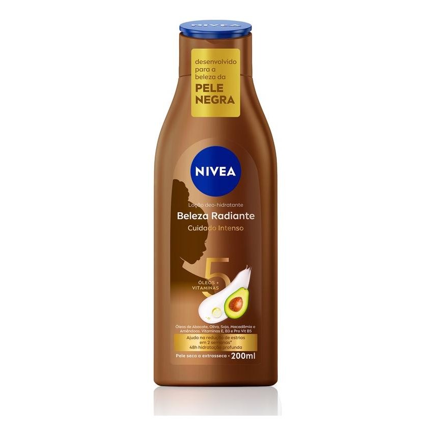 Nivea Locao Hidratante Beleza Radiante Cuidado Intenso 200ml