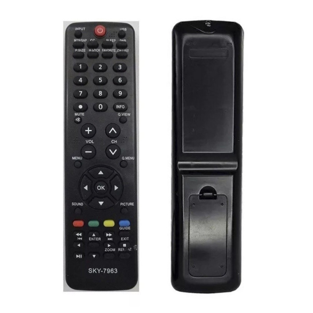 Controle Remoto Compatível Tv Lcd Compatível H-buster Hbtv-40d02fd Hbtv-32do3h Smart Netflix