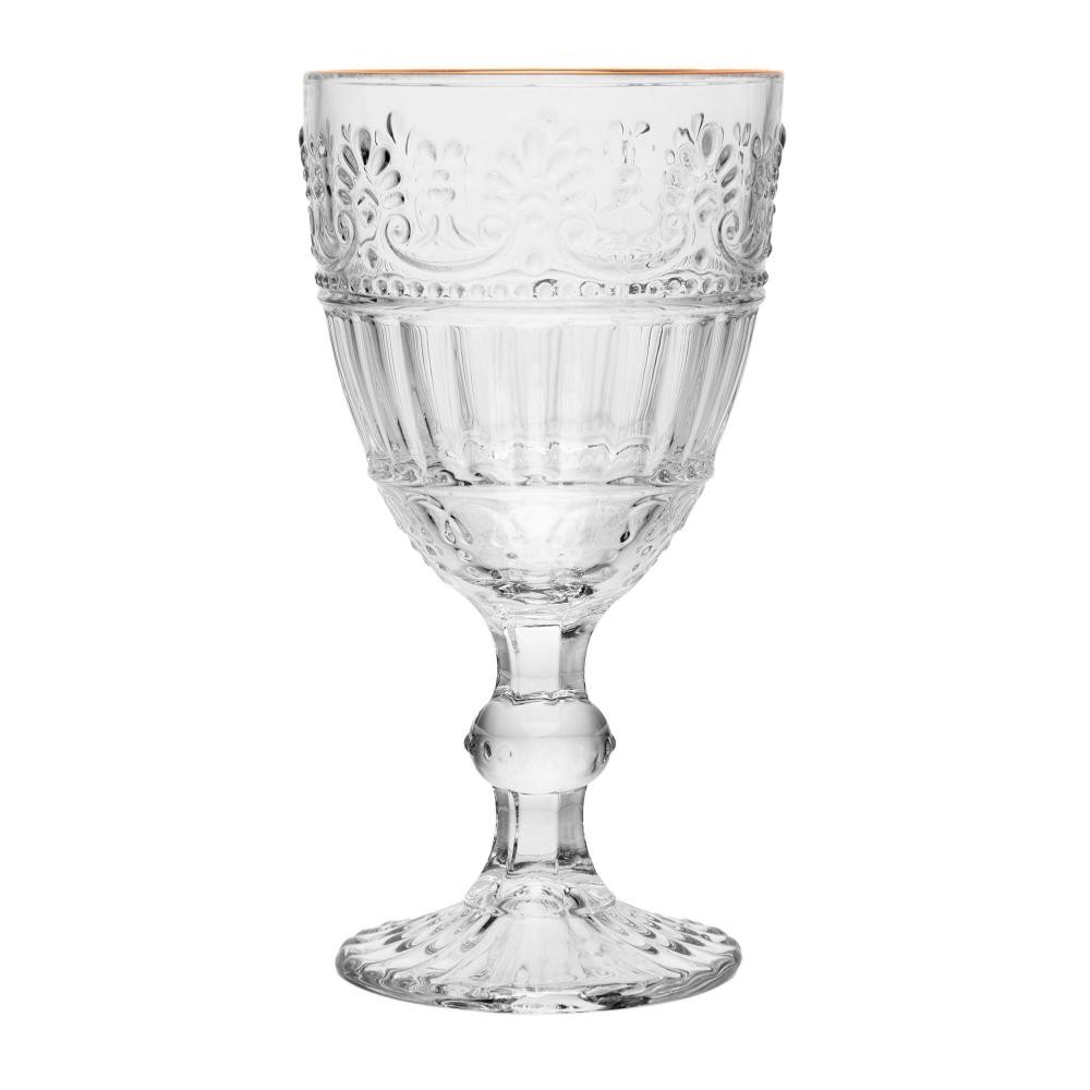 Conjunto 6 Taças Mauve com Fio de Ouro Wolff 320ml Vidro em Oferta na Shopee