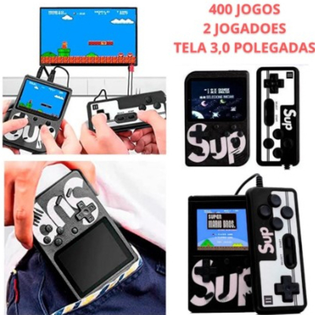 Mini Game Portátil Retro Console Com 400 Jogos Com Controle Envio Imediato Controle Para 2 Pessoas AIRER.BR — imagem 2 de 2