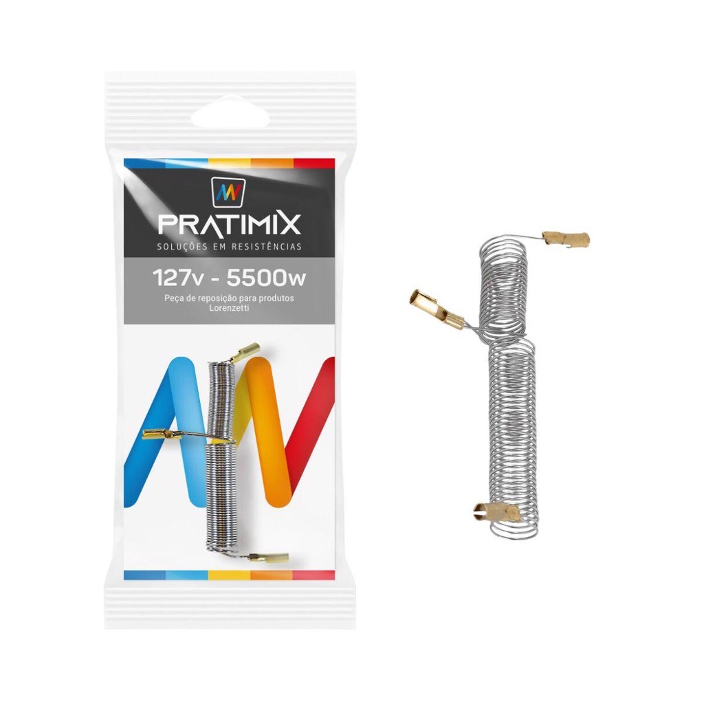 Resistencia Tipo L 110V Compatível Com Chuveiro Ducha Duo Shower E Futura 5500W Pratimix - Home & Living