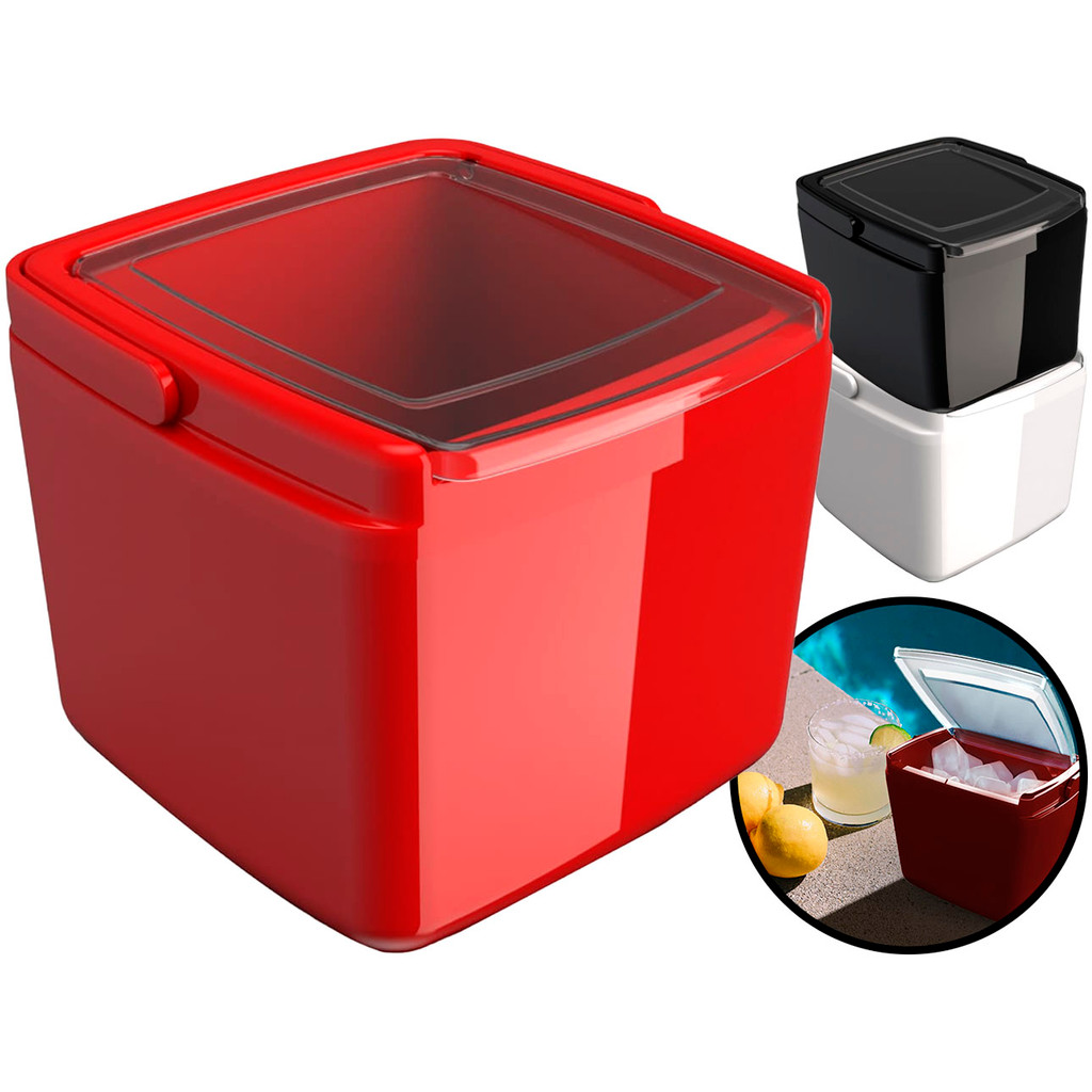 Porta Gelo Caixa Térmica Cooler Portátil Individual Alaska Com Alça 2,5 Litros Freezer Praia Unitermi
