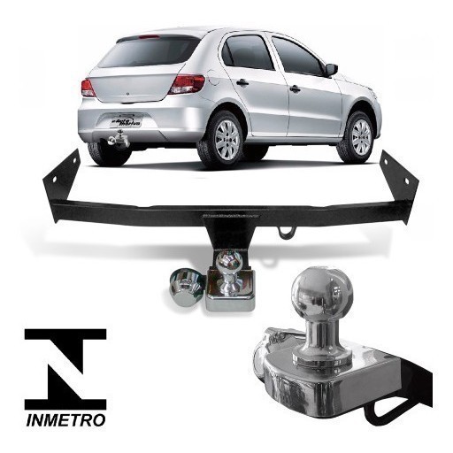 Engate Reboque Volkswagen Gol G5 2008 A 2012 Reforcel 500kg bOM