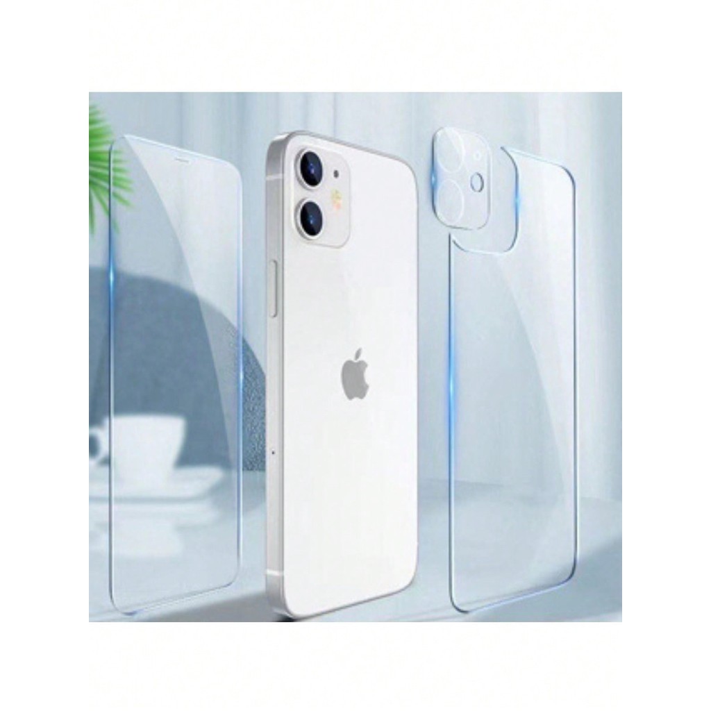 Pelicula de vidro 3D + Película Câmera traseira + pelicula traseira iPhone