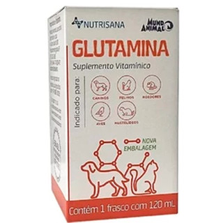 Suplemento Nutrisana Cães e Gatos Glutamina 120ml em Oferta na Shopee