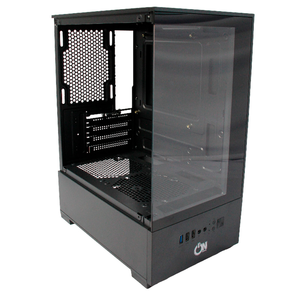 Gabinete Gamer ON Gaming ON-ARM-X, Lateral de Vidro Temperado, s/ Fans, Preto - ARMX0C0000021 em Oferta na Shopee