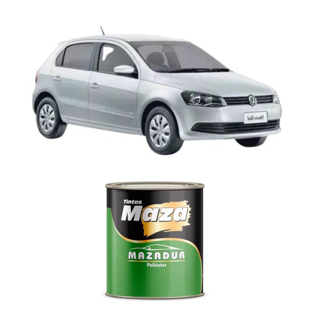 TINTA POLIESTER PRATA REFLEX VW (01) 900ML MAZA - Spare Parts and Accessories for Vehicles