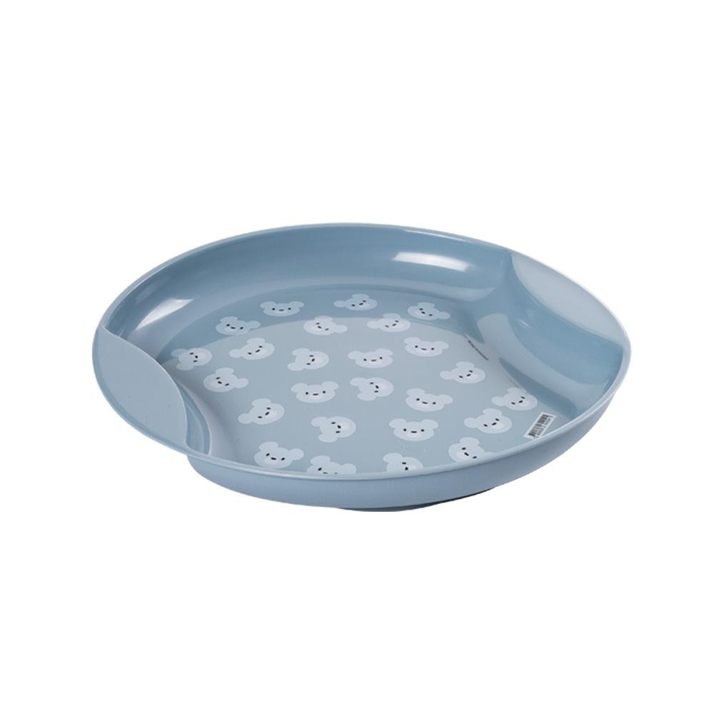 Prato Raso Bebê Introdução Alimentar Bear Azul Plasútil em Oferta na Shopee