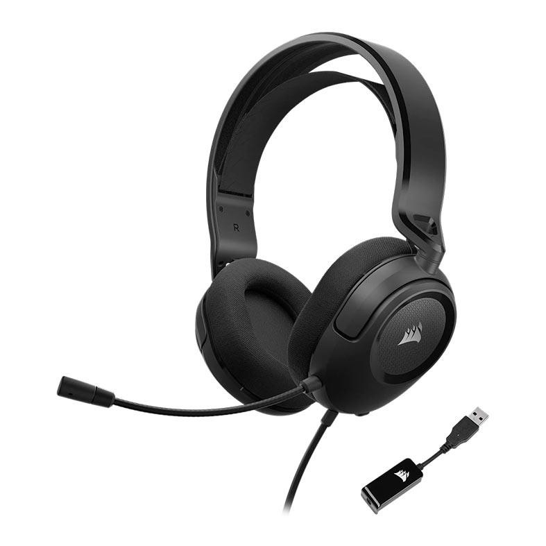 Headset Gamer Corsair HS35 Surround V2, Multiplataforma, 7.1 Surround, Preto, CA-9011386-NA
