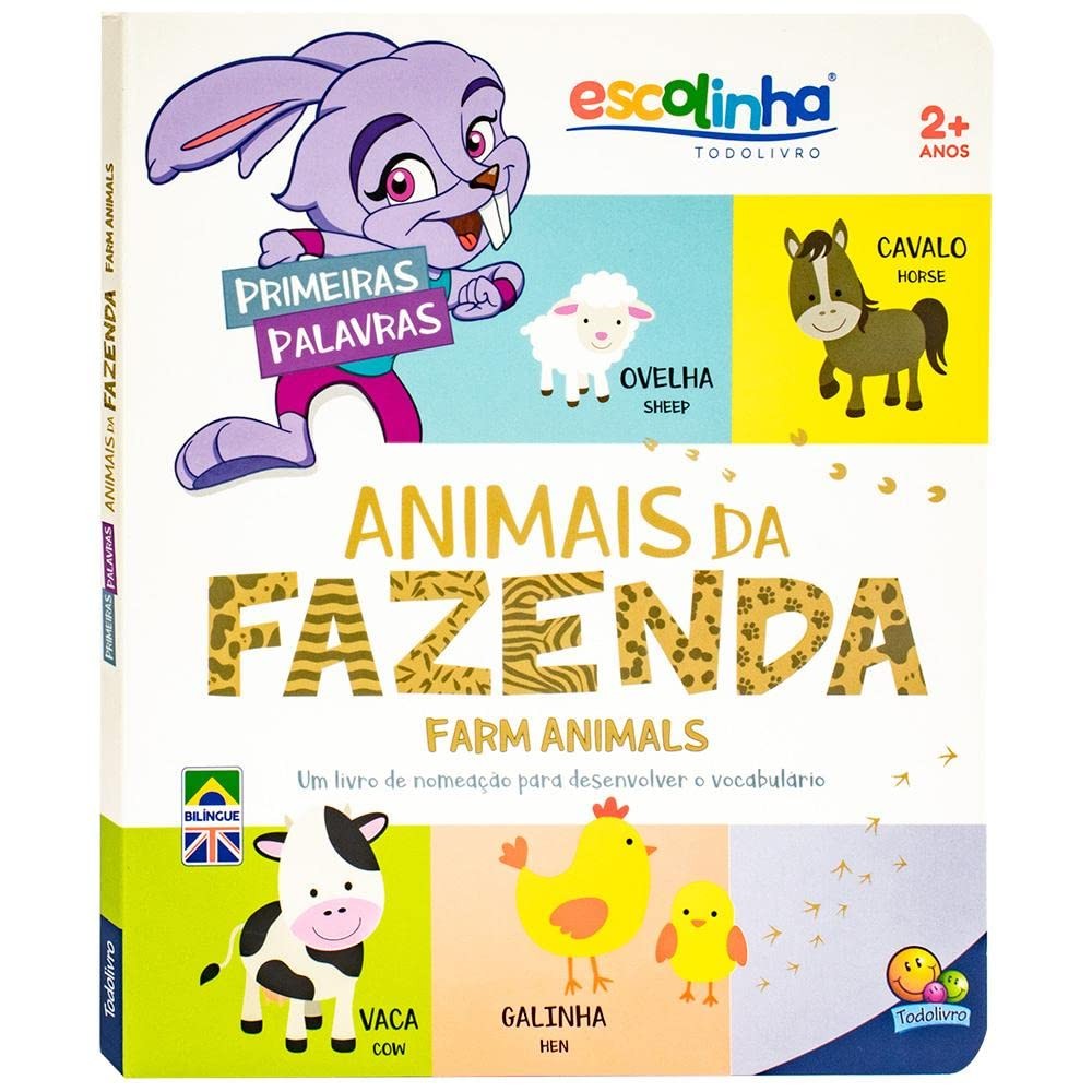 Escolinha Todolivro | Primeiras Palavras | Animais da Fazenda | Capa Dura
